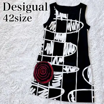 Desigual 데시구알 슬리브리스 원피스 올 패턴 42 빅 사이즈