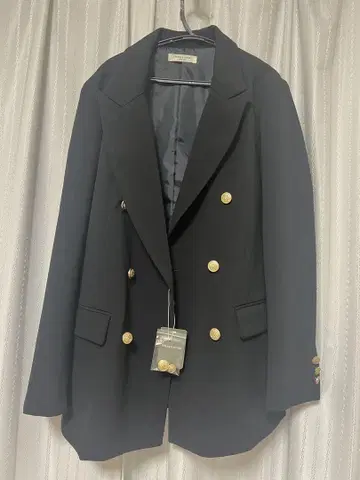 FREAK'S STORE 네이비 더블 브레스트 테일러드 자켓