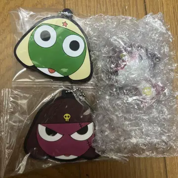 개구리 중사 케로로 러버 키링 2개 세트 지로로 미니 피규어