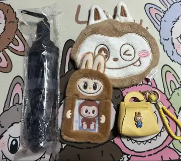 러브 비닐 접이식 우산 포함 잡화 세트