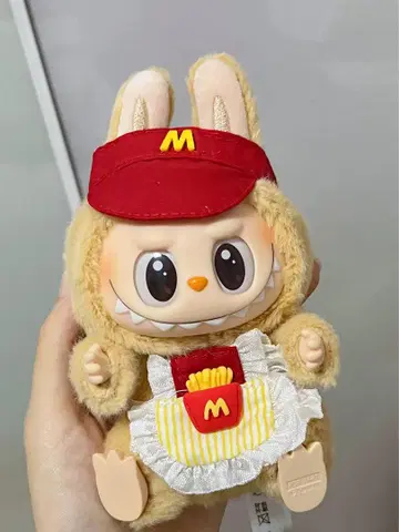 러브부 LABUBU M 모자와 M 의류 2개 세트 옷 갈아입기 봉제 인형
