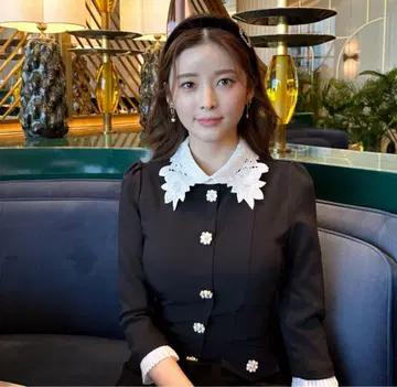 randy 랜디 플라워 레이스 칼라 프렌치 원피스 S 사이즈 새상품