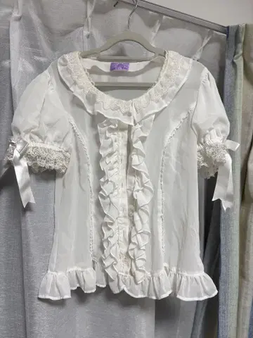 Angelic Pretty 쉬폰 블라우스 시로