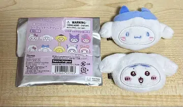 치이카와 산리오 콜라보 헤어 클립 시나모롤 하치와레
