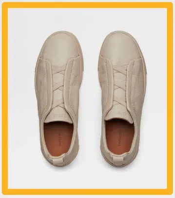 Zegna 베이지 Triple Stitch 스니커즈 28cm 제냐