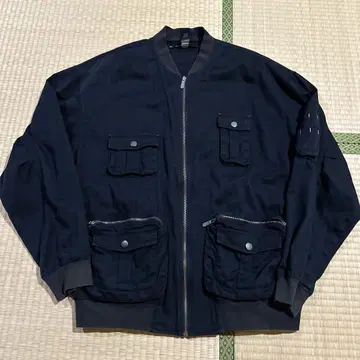DNKY NY JEANS Y2K 멀티 포켓 블루종 MA-1