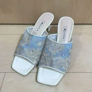 DIANA 다이애나 펌프스 뮬 샌들 회화 시리즈 모네 블루