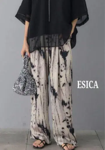 ESICA 에시카 / 타이다이 드로스트 팬츠 / 와이드 팬츠 이지 팬츠