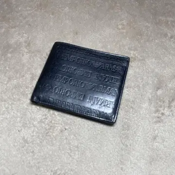 엠포리오 아르마니 블랙 접이식 지갑