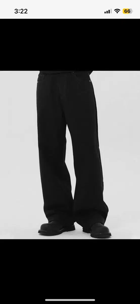 [m] The Answer, dnsr seasons greetings Wide Denim Black Black