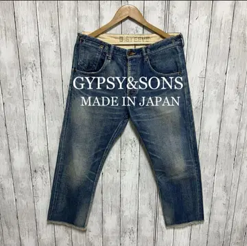 GYPSY&SONS 유즈드 가공 셀비치 데님! 일본제! 빨간색 귀!
