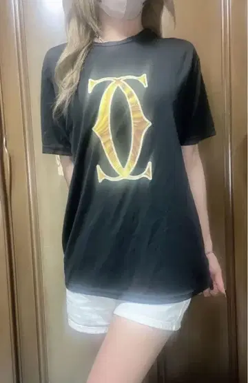 레어 폴리에스테르 100% 브랜드 패러디 티셔츠 빈티지