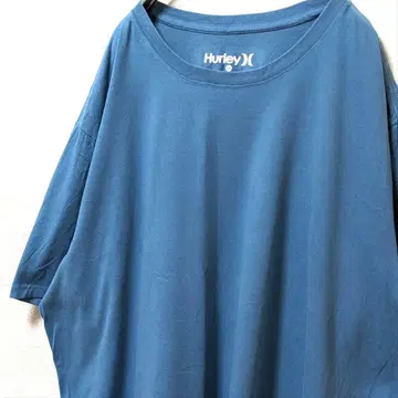 할리 X 티셔츠 짙은 파랑 블루 2XL 구제 의류