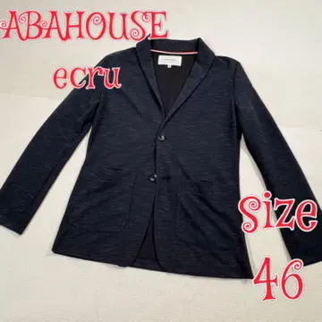 ABAHOUSE ecru 얇은 소재의 여름 자켓 네이비 46 봄/여름