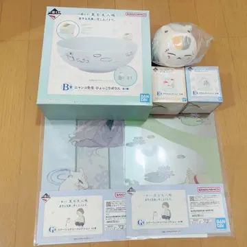 제일복권 나츠메 우인장 B상 히코리 보울 C상 모기향 마스코트 6개