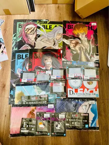 제일복권 블리치 20th vol.2 세트 클리어 포스터 타월 디시