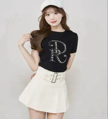 !!다리치 DR 비쥬 리브 니트 탑 블랙