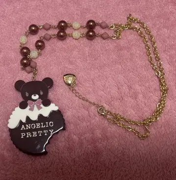 Angelic Pretty 진저 곰 비스킷 목걸이