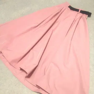 MOUSSY BELTED FLARE 스커트 롱 벨트 스커트