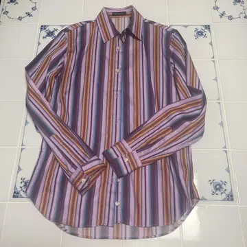 ETRO 스트라이프 긴팔 셔츠 사이즈 40
