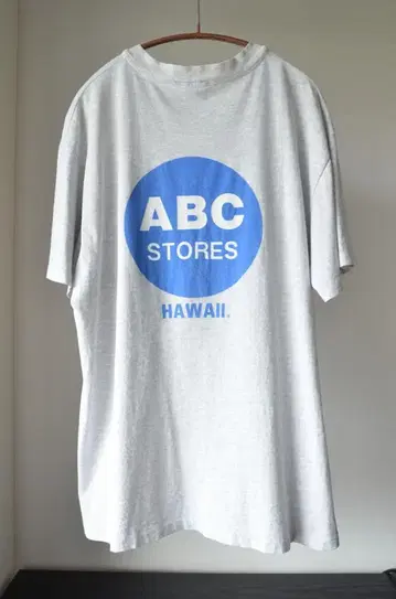 90s 티셔츠 USA제 ABC stores Hanes L 사이즈 그레이