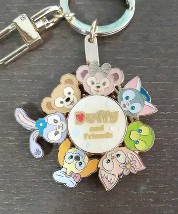 홍콩 디즈니 더피 프렌즈 키체인 키링 미사용 익명 배송