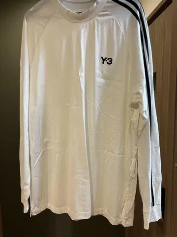Y-3 와이 쓰리 롱 T 화이트 오버 사이즈
