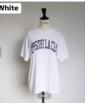 새상품 지프소피아 로고 티셔츠 화이트