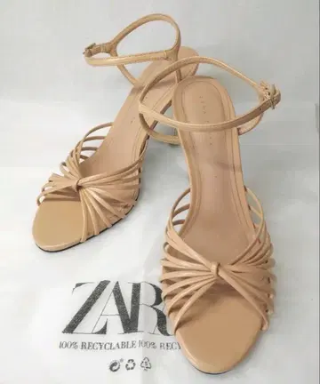 ZARA 자라 스트랩 샌들 힐 37(23.5cm 정도)