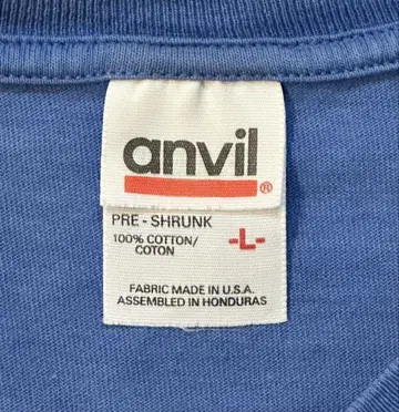 anvil 앤빌 L 사이즈 티셔츠 USA제 90년대