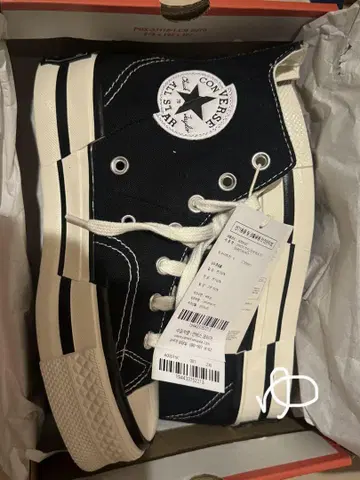 컨버스 CT70 PLUS HI 블랙 하이컷 23.0cm