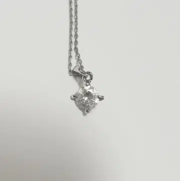 실버 크리스탈 펜던트 목걸이