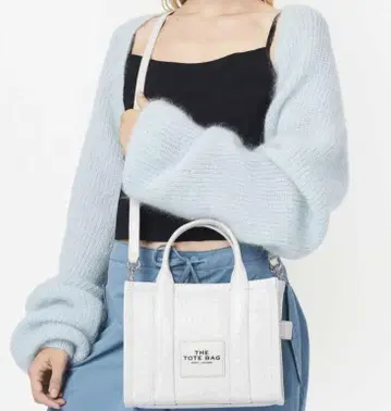 마크제이콥스 THE TOTE BAG 크링클 크로코 가죽 S