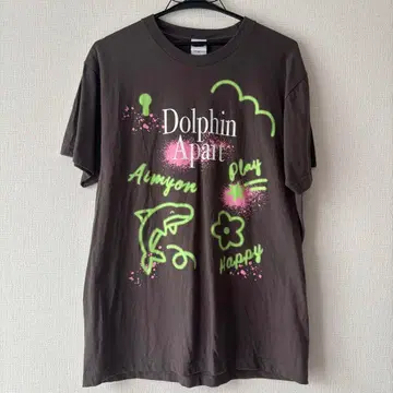 아이묭 돌핀 아파트 티셔츠 차콜 그레이 M 사이즈