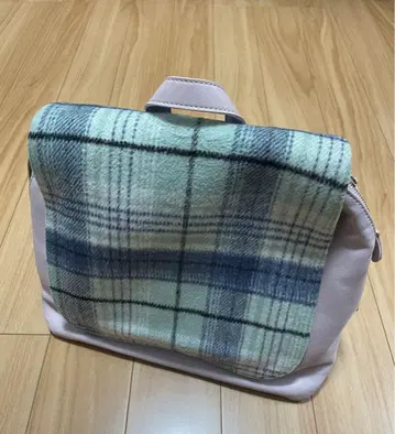 택 포함 새상품 ancheri vif 토트백 체크 핑크 미니 파우치 포함