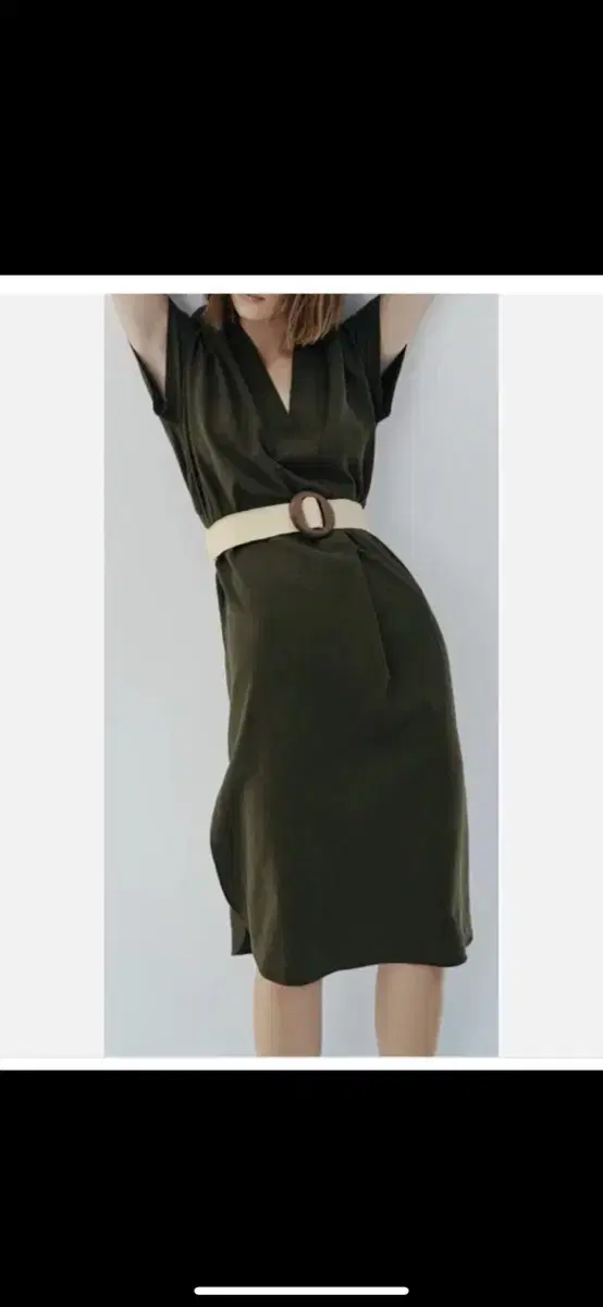 ZARA Zara Belt Linen Onepiece - New product