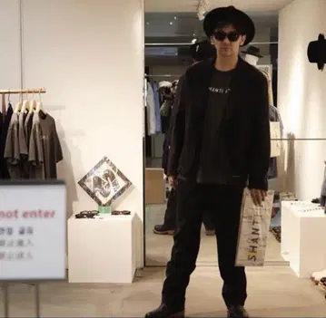 SHANTii 수트 블랙 무라카미 준 무라준 S