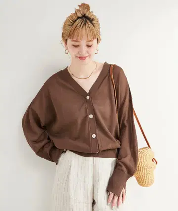 B.C STOCK 손세탁 가능 / 2WAY 시어 V넥 가디건