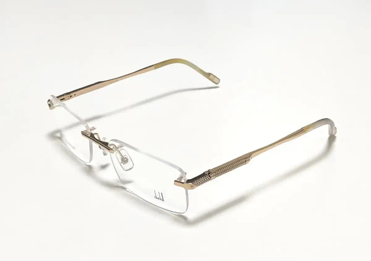 Dunhill Rimless Titanium Gold Glasses, New (Rare Popular Model)
