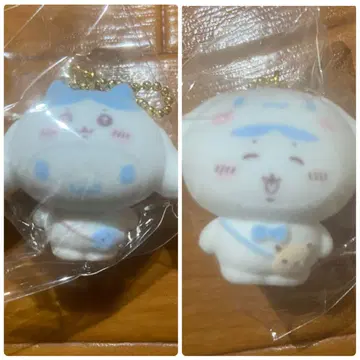 치이카와 산리오 시크릿 플로키 마스코트 참 시나몬 하치와레