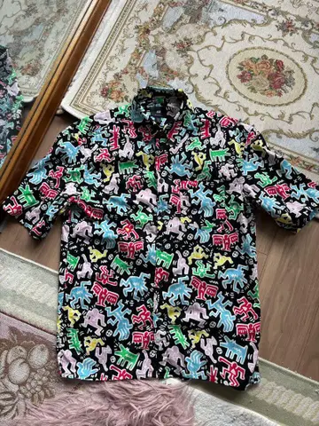 키스 해링 H&M 에이치앤엠 셔츠 keithharing XS