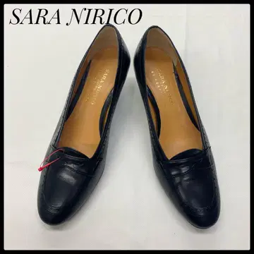 SARA NIRICO 블랙 로퍼 23.5 힐 YOSHINOYA