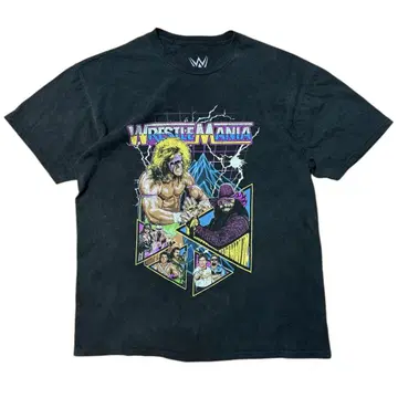 WWE wrestlemania 레슬매니아 프로레슬링 티셔츠 블랙