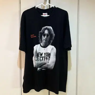 90년대 존 레논 티셔츠 블랙 X L 표기 있음