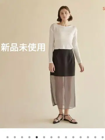 미사용 새상품 searoomlynn 시스루 스커트