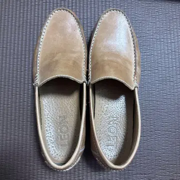 LEON 브라운 가죽 신발 25cm