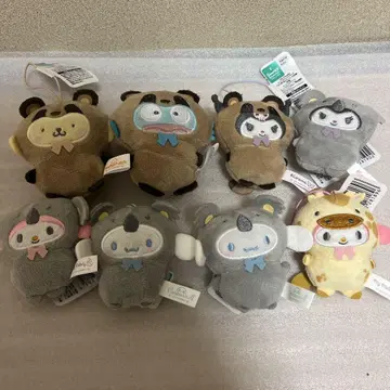 산리오 동물 인형옷 마스코트 8개 세트