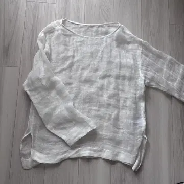 SLOBE IENA 달콤한 직조 린넨 셔츠