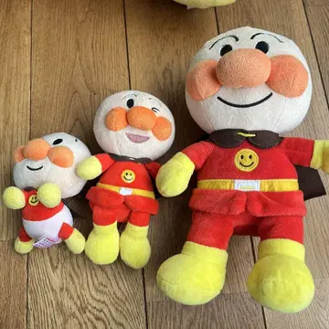 호빵맨 봉제 인형 3종 세트