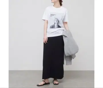 IENA 코튼 부클레 니트 스커트 size38
